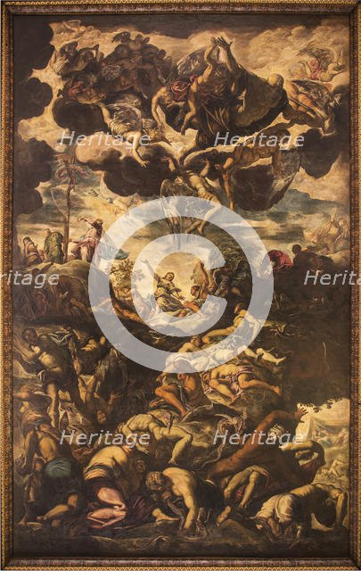 The Erection of the Brazen Serpent, 1576. Creator: Tintoretto, Jacopo (1518-1594).