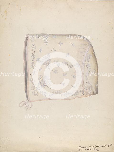 Baby's Cap, c. 1937. Creator: Edna C. Rex.