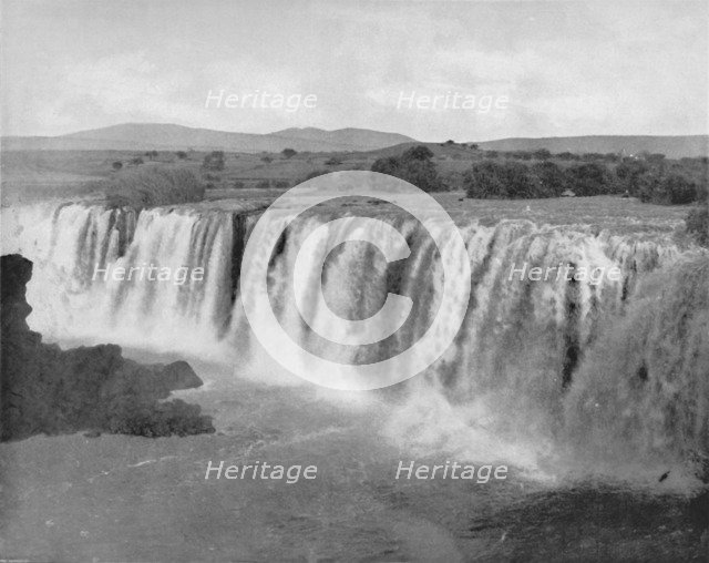 'The Falls of Juanacatlau', 19th century. Artist: Unknown.