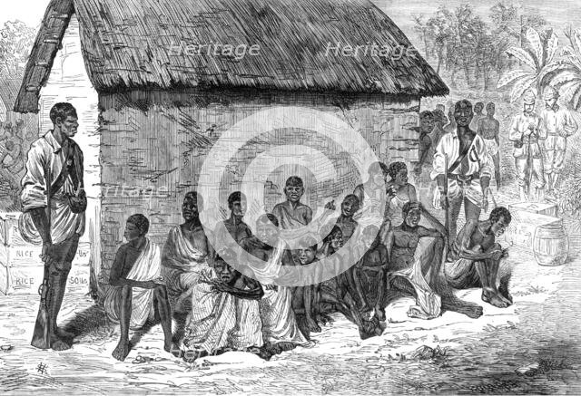 Sketches of the Ashantee War by our special artist: Ashantee prisoners, 1874. Creator: Unknown.