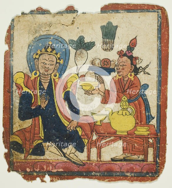 Image from a Set of Initiation Cards (Tsakali), 14th/15th century. Creator: Unknown.