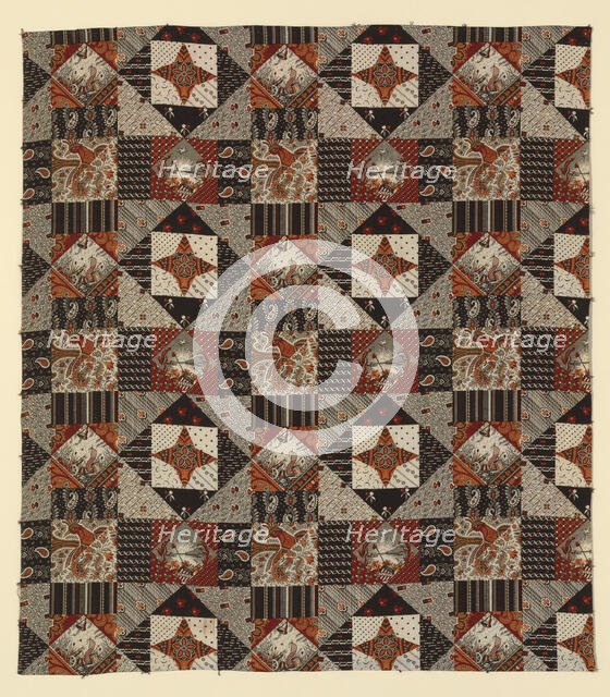 Centennial Print (Furnishing Fabric), New Hampshire, c. 1875. Creator: Cocheco Cotton Manufacturing Company.