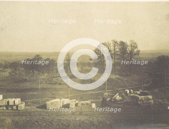[The Grounds Looking Towards Penge], 1854. Creator: Philip Henry Delamotte.