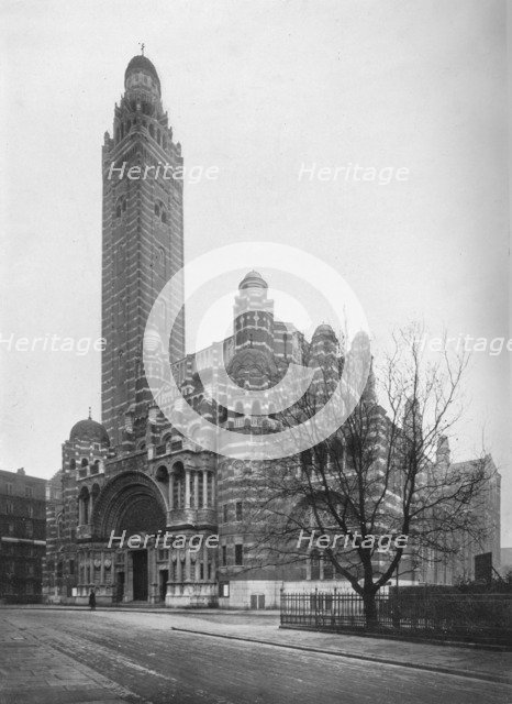 The Roman Catholic Cathedral at Westminster, London, 1911. Artist: Photochrom Co Ltd of London.