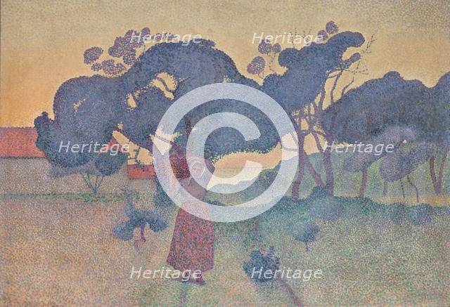 La Ferme (Soir), 1893. Creator: Cross, Henri Edmond (1856-1910).