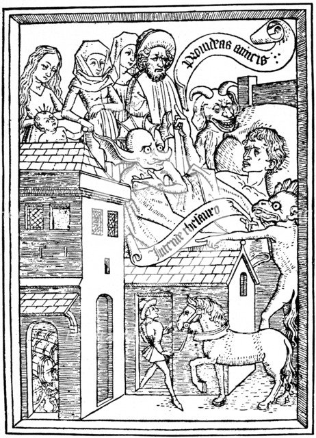 Temptation to Avarice, c1465 (1964).  Artist: Anon