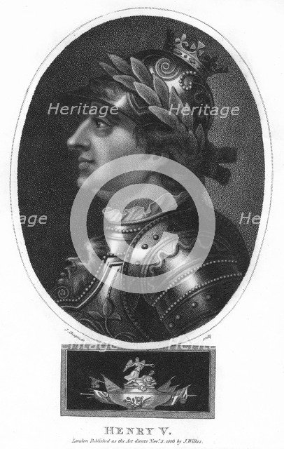 Henry V, King of England, (1803).Artist: J Chapman