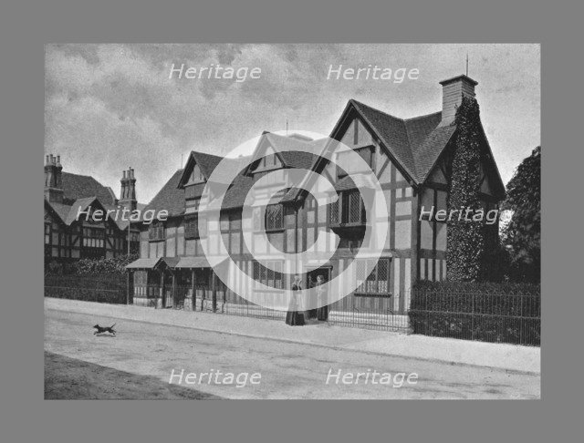Shakespeare's House, Stratford-on-Avon, c1900. Artist: Harvey Barton.