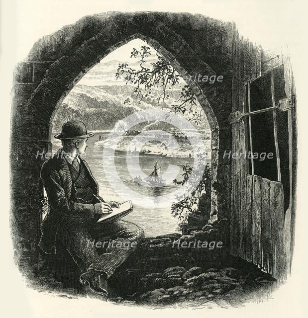 'The Wye, from Chepstow Castle', c1870.