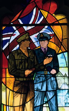 'Window of Friendship and Peace', Little Easton parish church, Essex, 1990.  Artist: Derek Anson