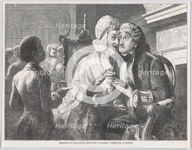 Scandal, from "Illustrated London News", February 15, 1851., February 15, 1851. Creator: Thomas Heaviside.