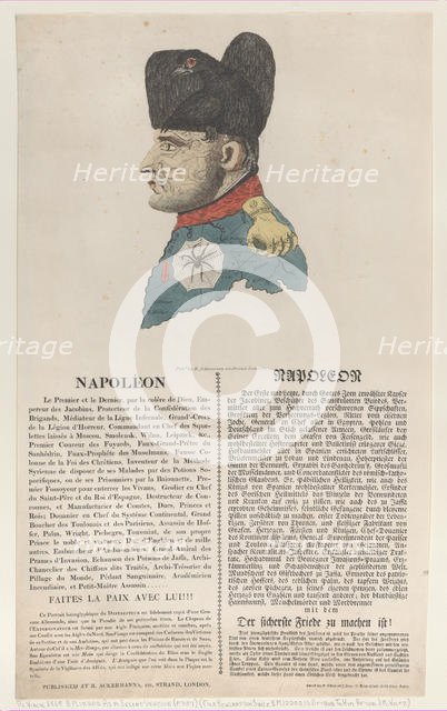 Napoleon, March 1814?., March 1814?. Creator: Thomas Rowlandson.