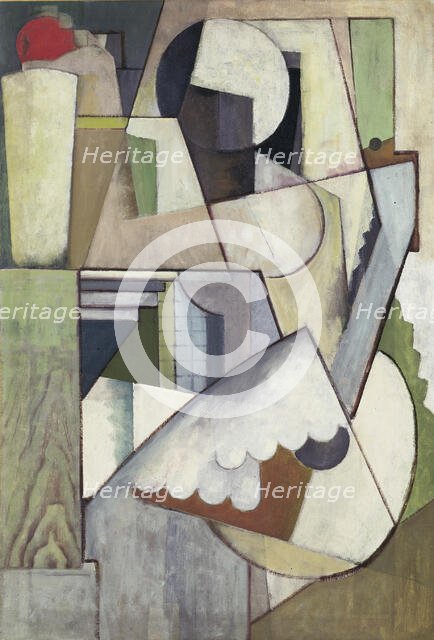 Figure with Guitar II, 1914. Creator: Henry Fitch Taylor.