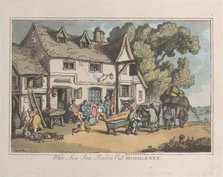 White Lion Inn. Ponder's End, Middlesex, from "Sketches from Nature", 1822., 1822. Creators: Thomas Rowlandson, Joseph Constantine Stadler.