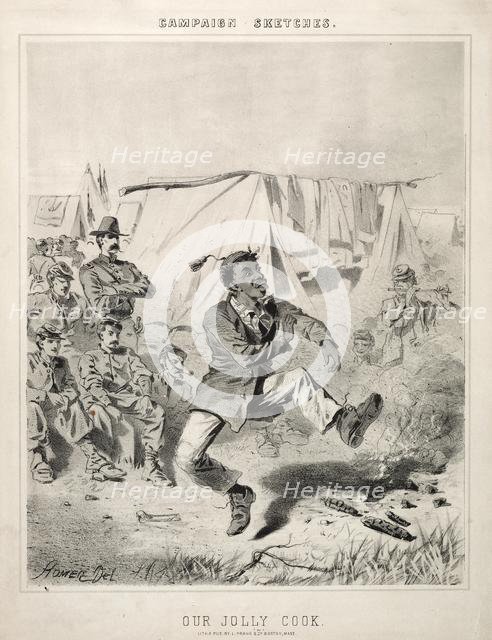 Campaign Sketches: Our Jolly Cook, 1863. Creator: Winslow Homer (American, 1836-1910).