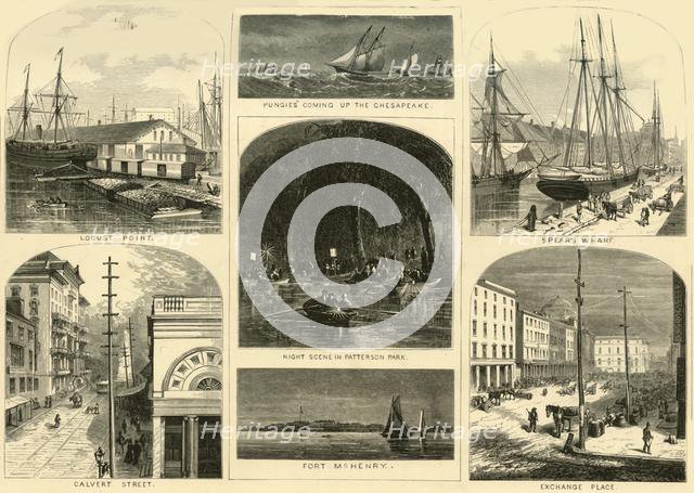 'Scenes in Baltimore', 1874.  Creator: James H. Richardson.