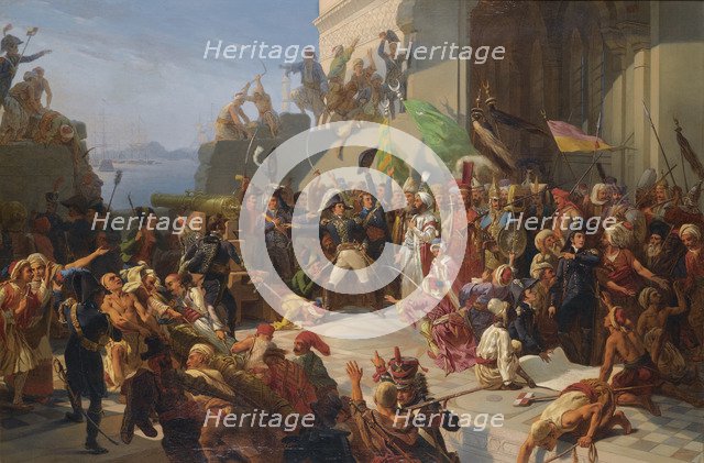 Sultan Selim III visiting General Sébastiani during the defence of Constantinople against the Britis