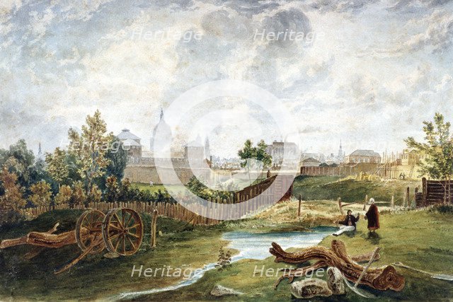 Pentonville, Islington, London, 1815. Artist: George Hollis