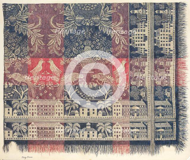 Woven Jacquard Coverlet, c. 1939. Creator: Mary Berner.