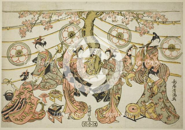 The Harugoma Dance, c. 1764. Creator: Torii Kiyomitsu.