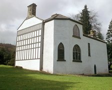 Timber-framed black and white house, 18th century. Artist: Unknown