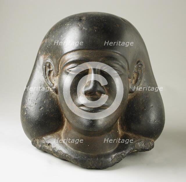 Head of a Man, 26th-30th Dynasty (664-343 BCE). Creator: Unknown.