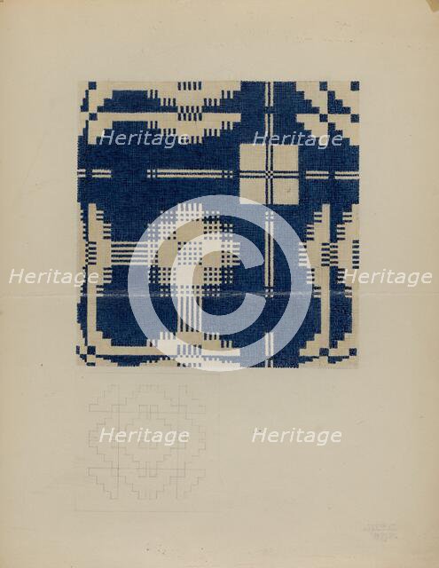 Handspun Bedspread, c. 1937. Creator: Julie C Brush.