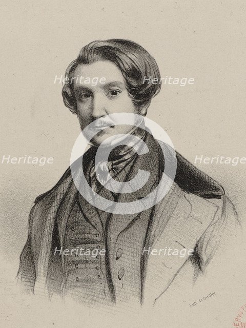 Portrait of the composer Vincenzo Gabussi (1800-1846), 1835.