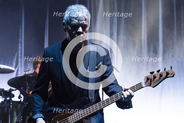 Jean-Jacques Burnel, The Stranglers live at the Royal Albert Hall, Mar 2024. Creator: Annapaola Marchesani.