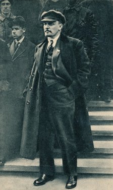 'Vladimir Ilich Lenin, Russian Bolshevik leader, Moscow, Russia, 1 May, 1919. Artist: Unknown.