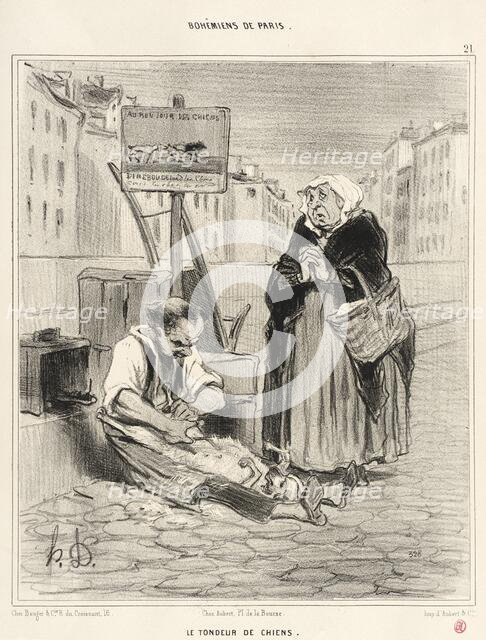 Le Tondeur de chiens, 1842. Creator: Honore Daumier.