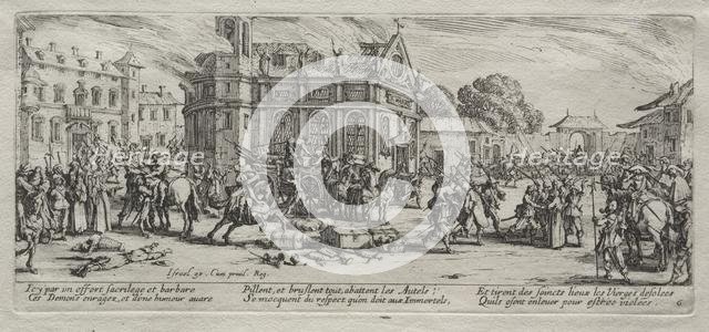 Devastation of a Monastery. Creator: Jacques Callot (French, 1592-1635).