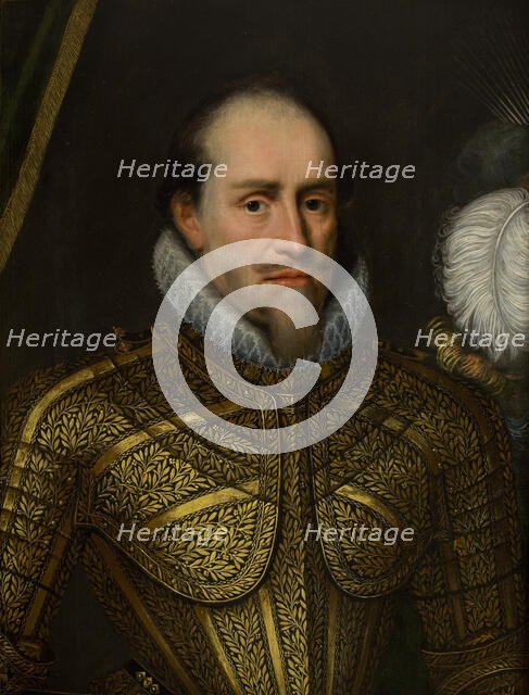 Portrait of a Man in Armour, 1st half of 17th century. Creator: Michiel van Mierevelt.