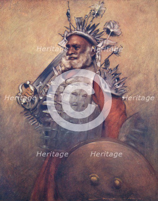 'A Formidable Warrior of Rewa', 1903. Artist: Mortimer L Menpes.