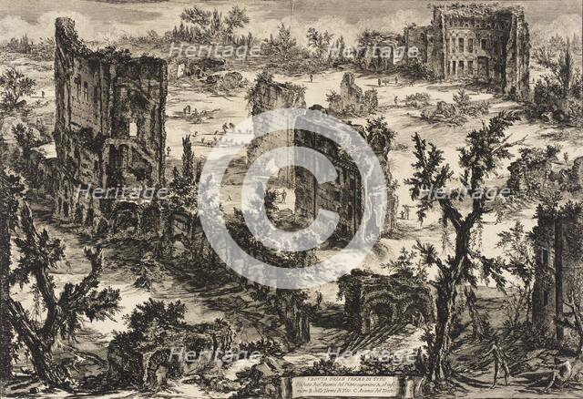 View of the Baths of Titus (image 1 of 2), c1775. Creator: Giovanni Battista Piranesi.