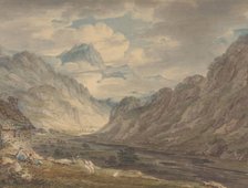 The Honister Pass from Gatesgarth Farm, Gatesgarthdale, Lake District , 1789-1804. Creator: Edward Dayes.