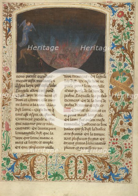 The Forge of Vulcan; Les Visions du chevalier Tondal, 1475. Creator: Simon Marmion.