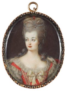 Portrait of Queen Marie Antoinette of France (1755-1793), Mid of the 18th cen.. Artist: Anonymous  