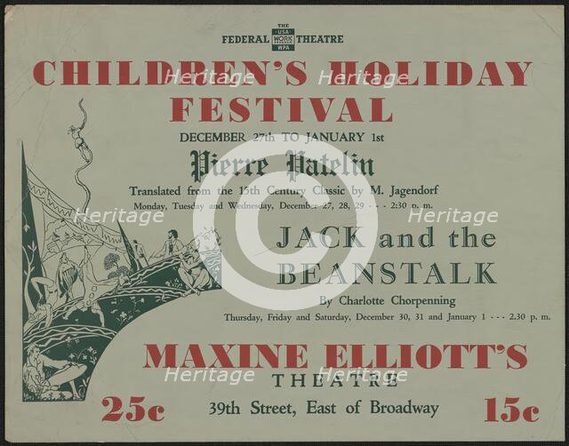 Children's Holiday Festival, New York, [1930s]. Creator: Unknown.