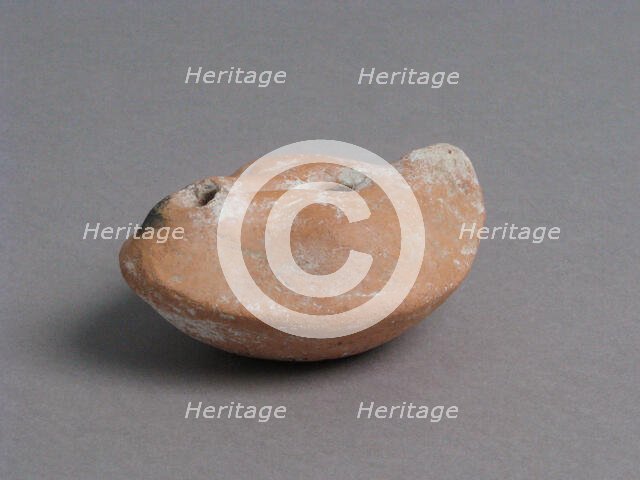 Oil Lamp, Coptic, 4th-7th century. Creator: Unknown.