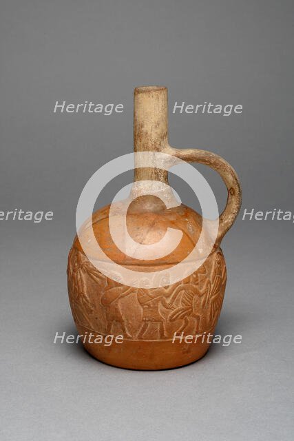 Vessel with a Relief Depicting a Procession of Deceased Figures, 100 B.C./A.D. 500. Creator: Unknown.