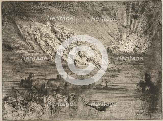 The Spirits from the Cities of the Dead, 1885. Creator: Félix Hilaire Buhot (French, 1847-1898).