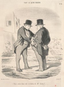 Nous avons donc volé le ballon de Mr. Green?, 19th century. Creator: Honore Daumier.