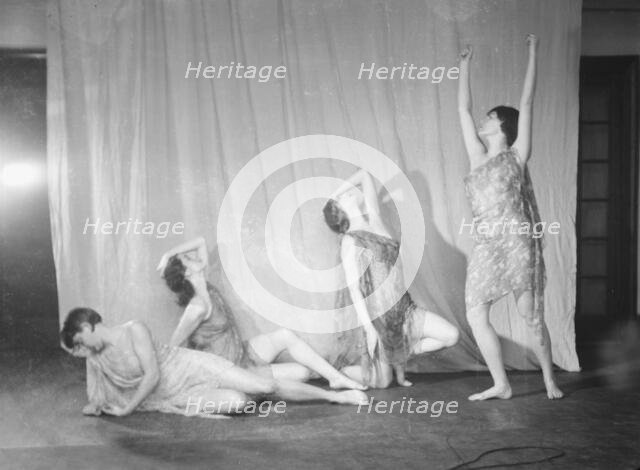 Elizabeth Duncan dancers and children, 1932 Creator: Arnold Genthe.