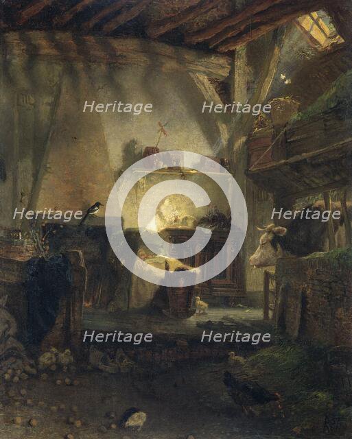 Well-guarded Infant, 1867. Creator: August Allebe.