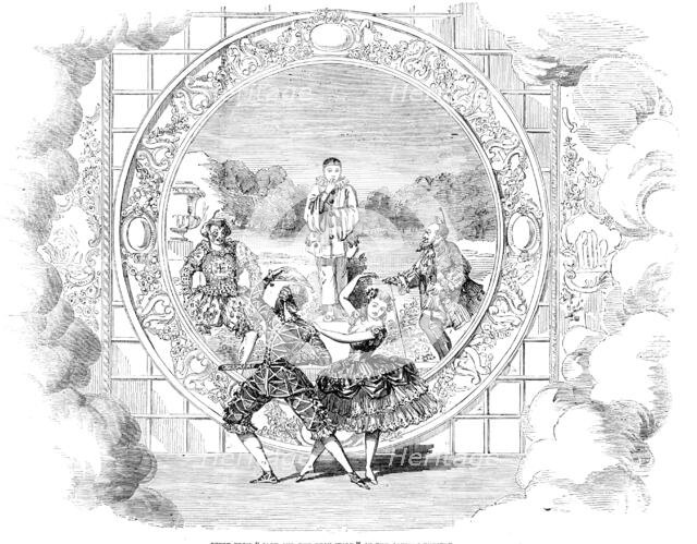 Scene from "Jack and the Bean-Stalk" at the Adelphi Theatre, 1856.  Creator: Unknown.