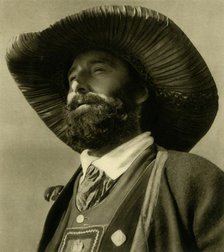 Man in traditional costume, Tyrol, Austria, c1935.  Creator: Unknown.