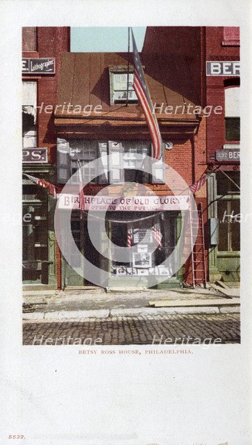 Betsy Ross House, Philadelphia, Pennsylvania, USA, 1901. Artist: Unknown