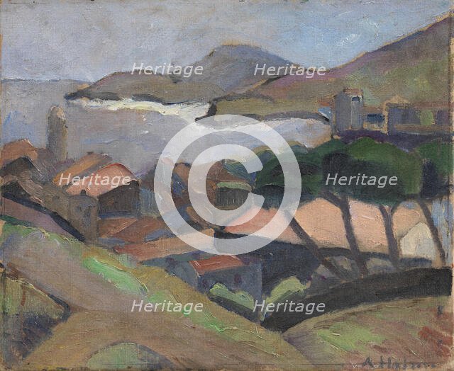 View of Collioure, 1913. Creator: Astrid Holm.