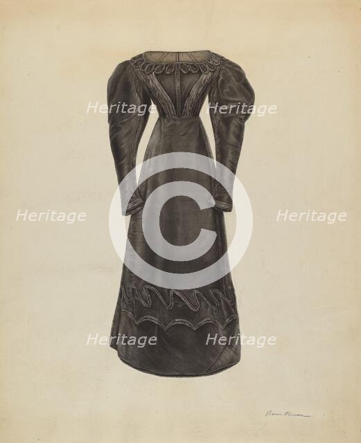 Dress, c. 1938. Creator: Bessie Forman.